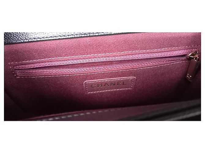 Timeless Chanel Borsa piccola con patta con manico Nero - vista 11