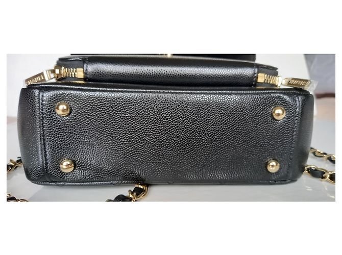 Timeless Chanel Borsa piccola con patta con manico Nero - vista 12