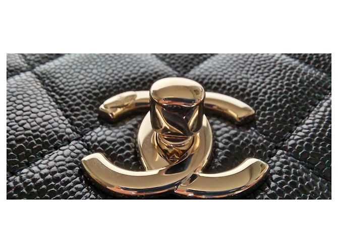 Timeless Chanel Borsa piccola con patta con manico Nero - vista 13