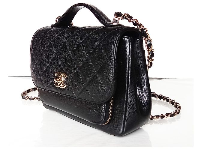 Timeless Chanel Borsa piccola con patta con manico Nero - vista 2