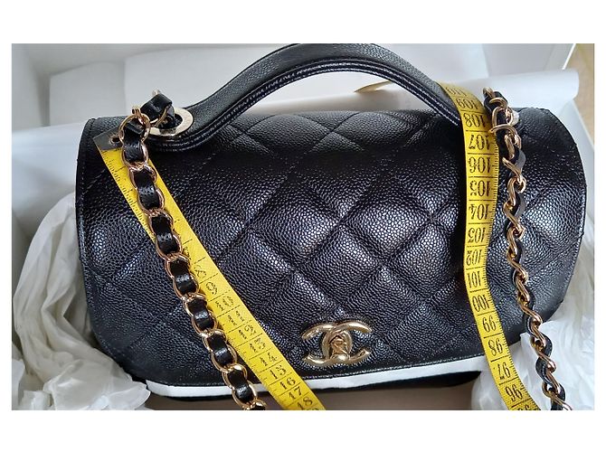 Timeless Chanel Borsa piccola con patta con manico Nero - vista 21