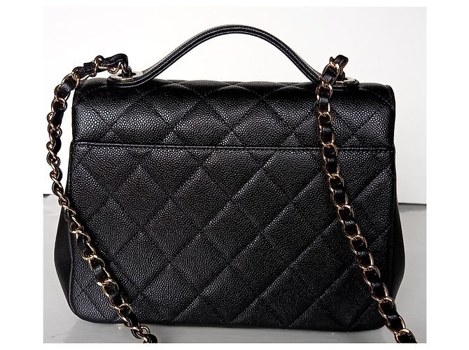 Timeless Chanel Borsa piccola con patta con manico Nero - vista 4