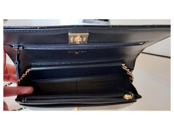 Wallet On Chain Chanel PORTAFOGLIO SU CATENA classica. Nero - vista 3