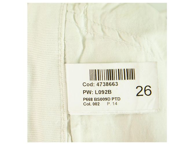 Dondup Bianca White Flare Bein Bootcut Hose Hosengröße 26 Weiß - Ansicht 4