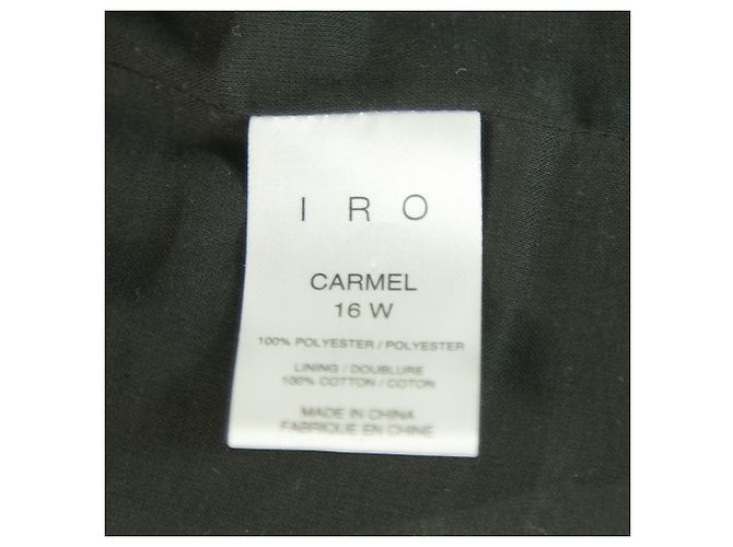 IRO "Carmel" Black Chiffon Tiered Plissee Minirock Größe 36 Schwarz - Ansicht 5