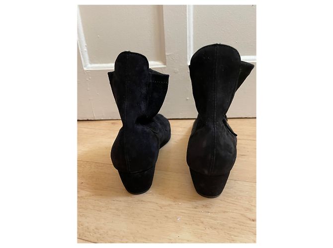 Autre Marque Stivaletti con zeppa ARCHE Nero Camoscio 37 - vista 4