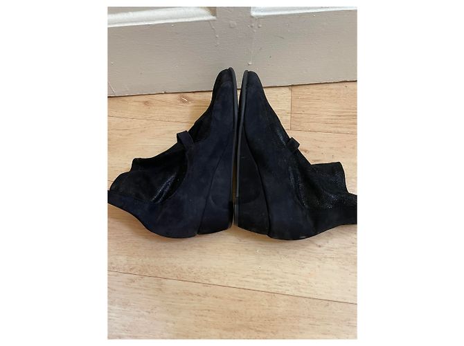Autre Marque Stivaletti con zeppa ARCHE Nero Camoscio 37 - vista 6