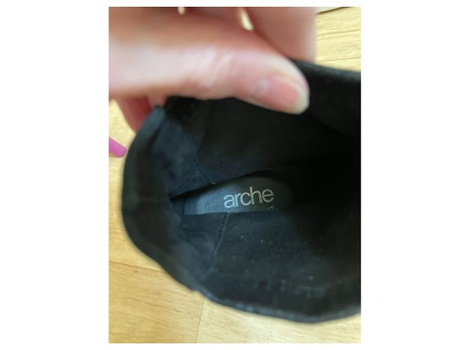 Autre Marque Stivaletti con zeppa ARCHE Nero Camoscio 37 - vista 8