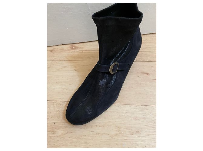 Autre Marque Stivaletti con zeppa ARCHE Nero Camoscio 37 - vista 9