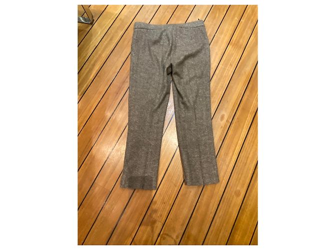 Calça Louis Vuitton de lã marrom - vista 4