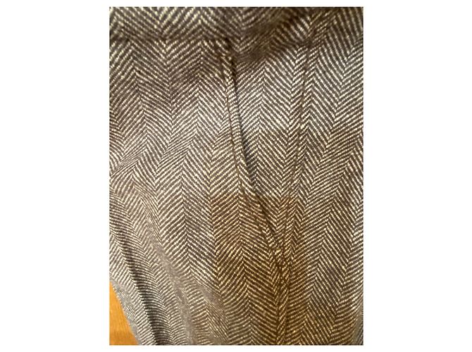 Calça Louis Vuitton de lã marrom - vista 5