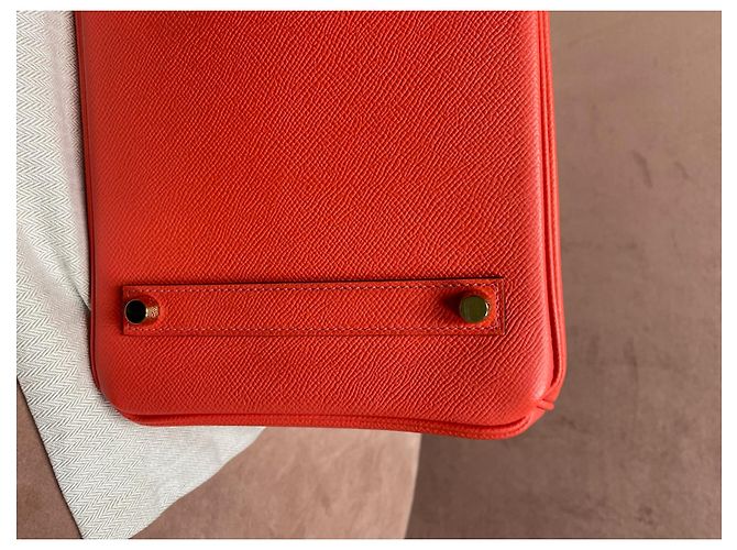 Hermès Birkin 35 pelle epsom rosa Corallo - vista 13