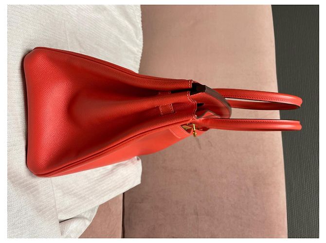 Hermès Birkin 35 pelle epsom rosa Corallo - vista 6