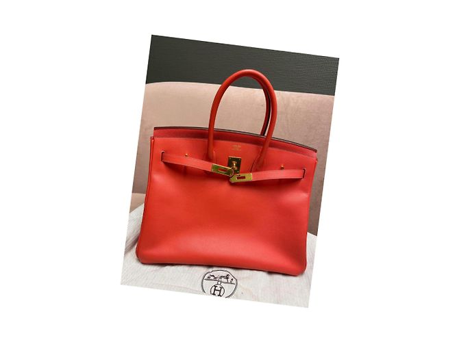 Hermès Birkin 35 pelle epsom rosa Corallo - vista 5