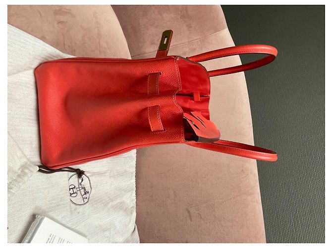 Hermès Birkin 35 pelle epsom rosa Corallo - vista 7