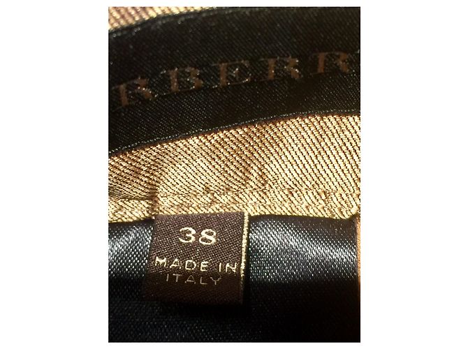 Falda Burberry de seda dorada metalizada Dorado Metálico - vista 4