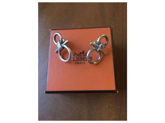Hermès Brincos Prata - vista 2