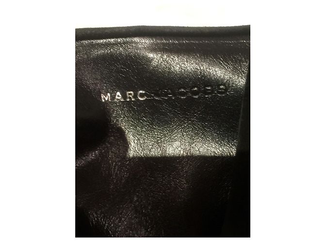 Botas Marc Jacobs de ante negro con hebillas - vista 4