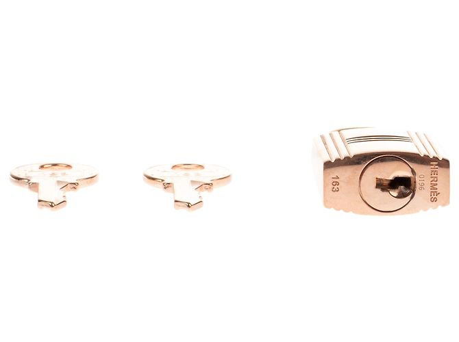 Hermès Lucchetto dorato di Hermes per borse Birkin in oro kelly, nuova condizione con 2 chiavi e custodia originale! - vista 2