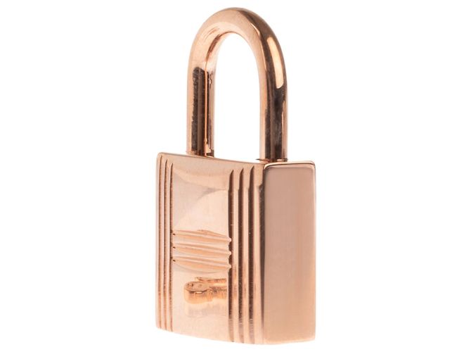 Hermès Lucchetto dorato di Hermes per borse Birkin in oro kelly, nuova condizione con 2 chiavi e custodia originale! - vista 6