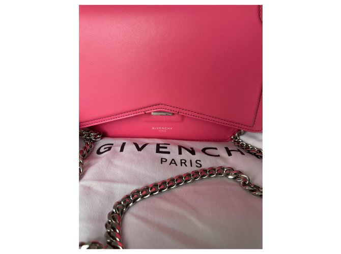 Borsa a mano Givenchy Bow Cut in pelle rosa - vista 2