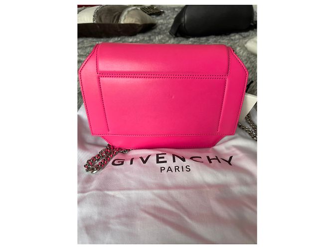 Borsa a mano Givenchy Bow Cut in pelle rosa - vista 3