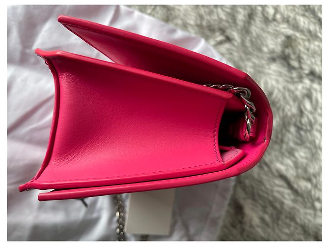 Borsa a mano Givenchy Bow Cut in pelle rosa - vista 4
