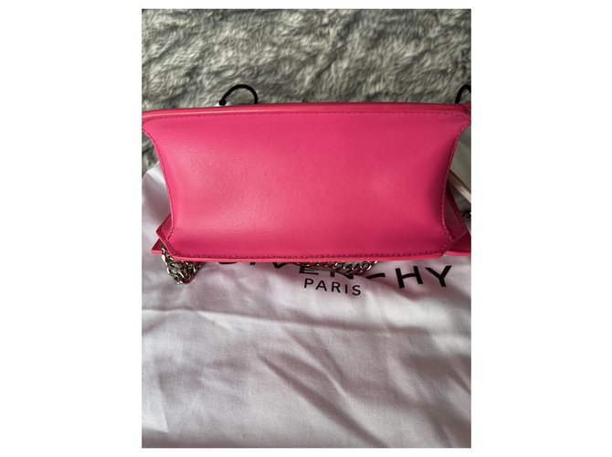 Borsa a mano Givenchy Bow Cut in pelle rosa - vista 5