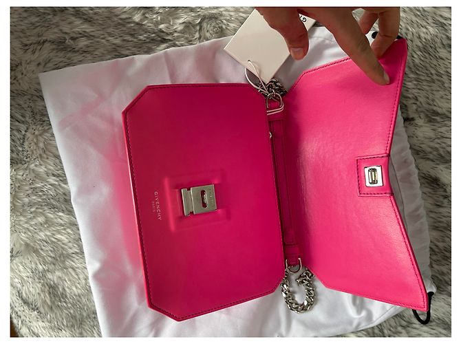 Borsa a mano Givenchy Bow Cut in pelle rosa - vista 9