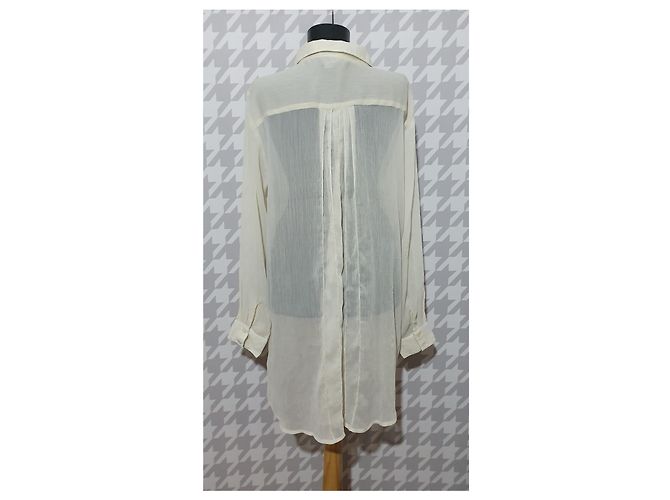 Autre Marque Ilse Jacobsen Weißes Hemd aus Polyester Größe 40 - Ansicht 3