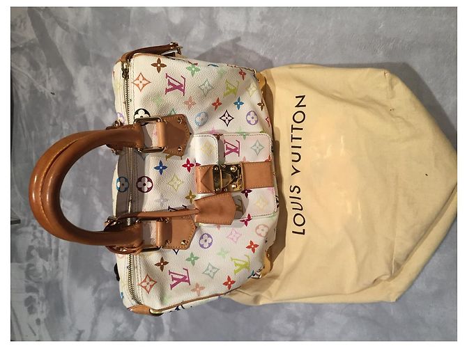 Speedy Louis Vuitton Mehrfarbiges schnelles Weiß Mehrfarben - Ansicht 2