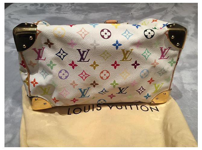 Speedy Louis Vuitton Mehrfarbiges schnelles Weiß Mehrfarben - Ansicht 3