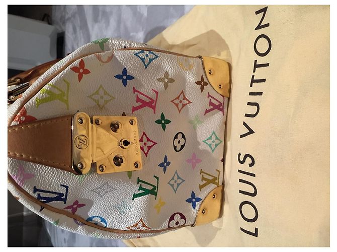 Speedy Louis Vuitton Mehrfarbiges schnelles Weiß Mehrfarben - Ansicht 4