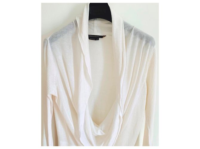 Suéter blanco Bcbg Max Azria de seda y rayón - vista 3