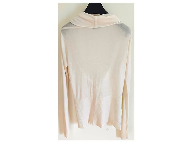 Suéter blanco Bcbg Max Azria de seda y rayón - vista 5