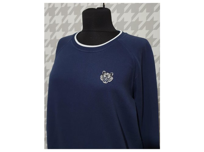Kenzo Sweatshirt Blau Baumwolle M - Ansicht 2