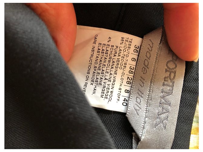 Pantalon cigarette en laine noir Sportmax - vue 2