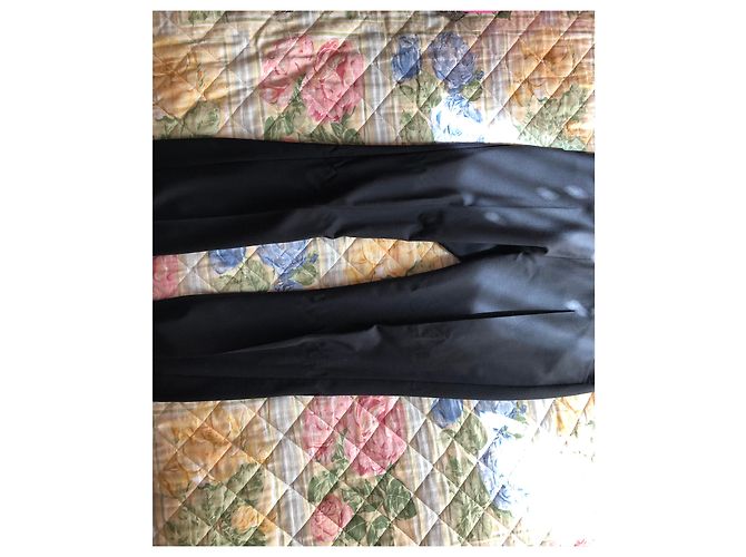 Pantalon cigarette en laine noir Sportmax - vue 3