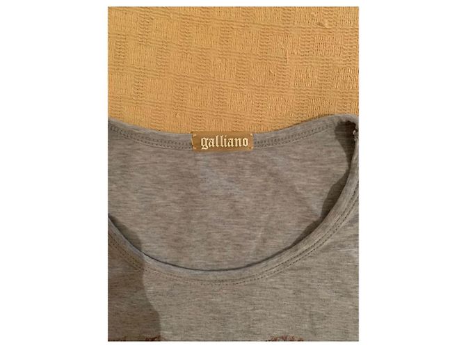 Camiseta John Galliano Gris de Algodón - vista 4
