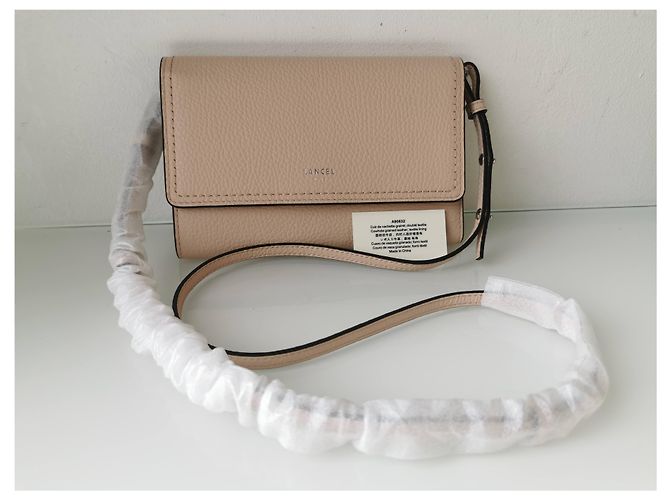 Pochette Lancel PM in pelle rosa carne - vista 10