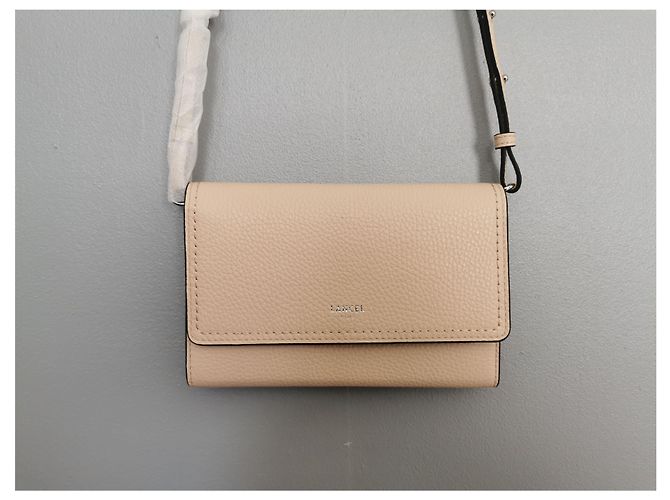 Pochette Lancel PM in pelle rosa carne - vista 11