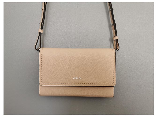 Pochette Lancel PM in pelle rosa carne - vista 12