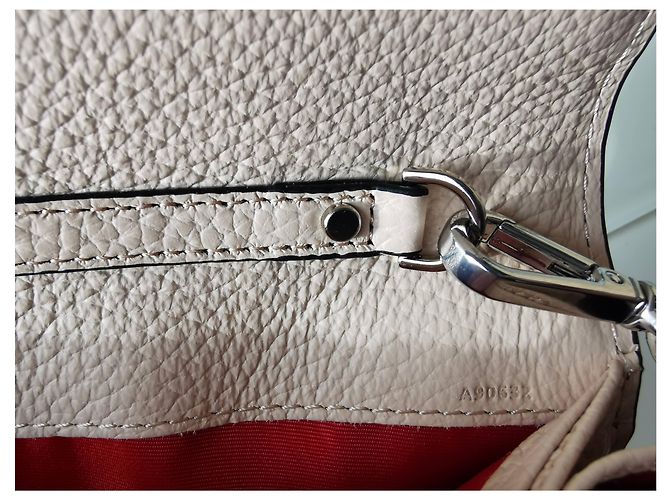 Pochette Lancel PM in pelle rosa carne - vista 8