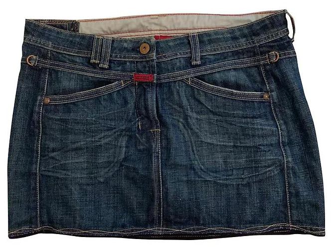 Marithé et François Girbaud Jeans Minirock Blau Größe 44 - Ansicht 2