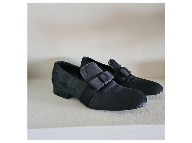 Bailarinas Céline de piel de potro negras con lazo Negro - vista 2