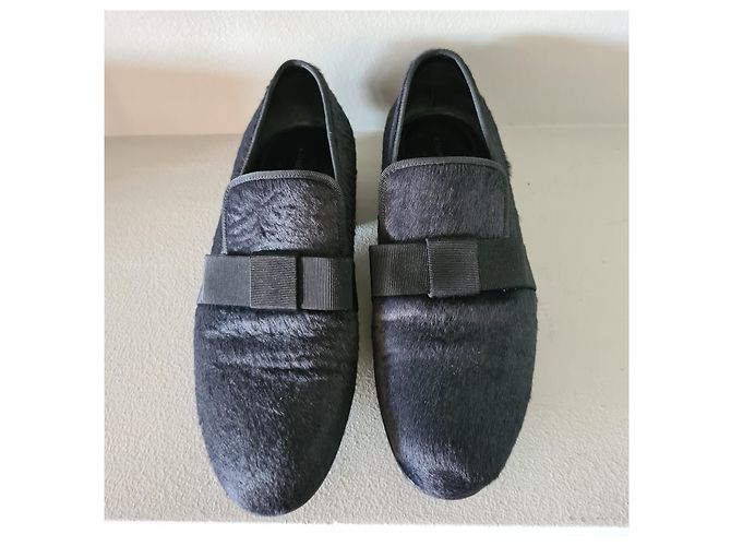 Bailarinas Céline de piel de potro negras con lazo Negro - vista 5