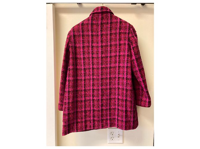 Chaqueta Chanel de lana rosa Fall 1995 - vista 4