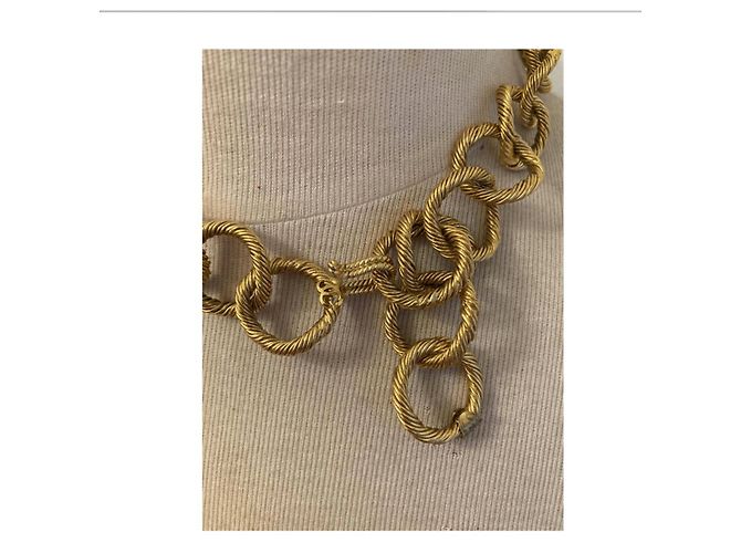 Splendida collezione CHANEL 26 CIRCA 1990 collana girocollo in corda d'oro - vista 3