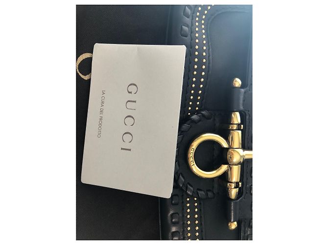 Pochette Gucci Nera in Pelle di Vitello Anilina Nero - vista 2