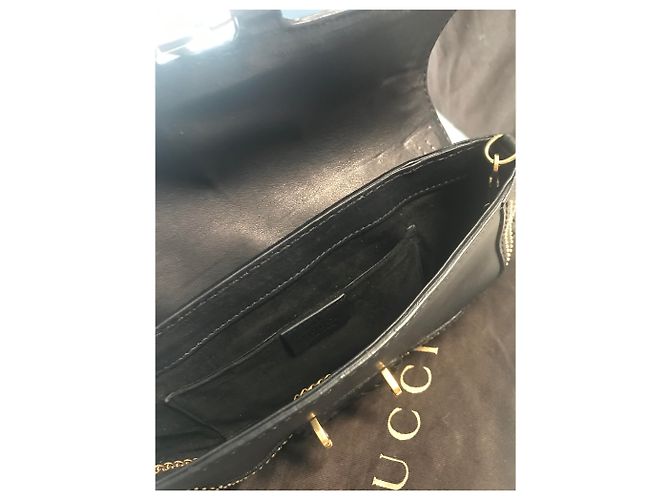 Pochette Gucci Nera in Pelle di Vitello Anilina Nero - vista 4